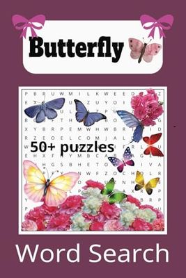 Butterfly Word Search Book: Relaxing Butterfly-Themed Puzzles for All Ages | 6x9 inches | 110 pages