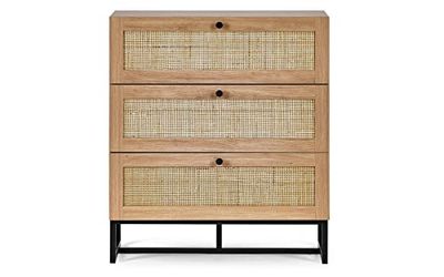 Julian Bowen Commode à 3 tiroirs Padstow en chêne