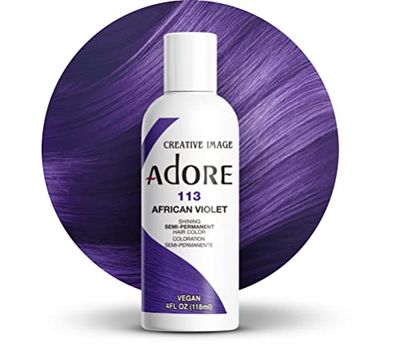 Adore tinta semipermanente brillante per capelli, 113 viola (African Violet)