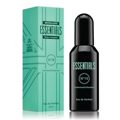 MILTON-LLOYD ESSENTIALS No 19 Perfume for Men. 50ml Eau de Parfum, Luxury Fragrance - Mens Aftershave, Long Lasting Fragrance by Milton-Lloyd
