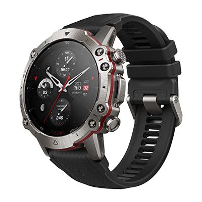 Amazfit Falcon 49mm Smart Watch for Men, Premium Multisport GPS Smartwatch, Accurate GPS Tracking, Strength Training, 150+ Sports Modes, Titanium Body, 200m Waterproof, Military-Grade Digital Watch