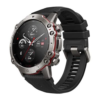 Amazfit Falcon 49mm Outdoor Smartwatch mit Dual-Band GPS, Smarter Sportcoach, Trainingsvorlagen, 150 Sportmodi, Saphir-Display, Titangehäuse in Militärqualität, 20 ATM wasserdicht für Herren Damen