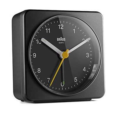 Braun Réveil à Quartz Plastique Noir Normal