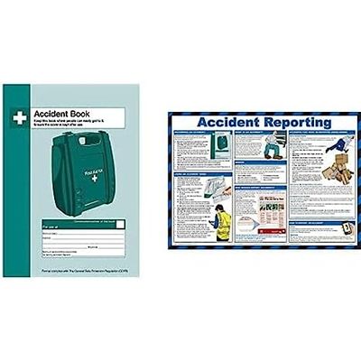 Safety First Aid Group Accident Reporting A5 Poster, Laminated