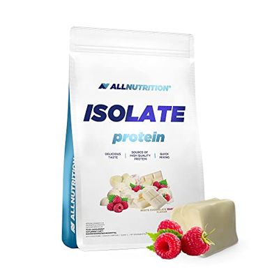 ALLNUTRITION isolates 908g Pack of 1 whey Protein Isolate whey Protein Muscle Protein Powder (White Chocolate Raspberry)