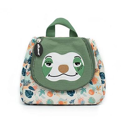 Les DEGLINGOS Chillos Le Peresseux – Neceser de Aseo para bebé y niño, 23 cm, Color Verde