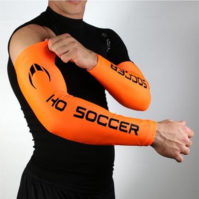 HO Soccer Academy, Manicotto antiabrasione Portiere, Unisex, Colore Arancione.