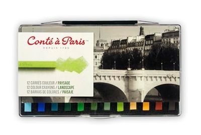 Conté à Paris 50130 Pastellkreide, mehrfarbig, 9,3 x 13,2 x 2 cm