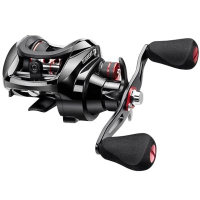 Piscifun Torrent Baitcaster Reel 18LB Koolstofvezel Drag 7.1: 1 Baitcasters Ongeëvenaard Betaalbare High-tech Innovatie Baitcasting Visserijrollen Linkshandig