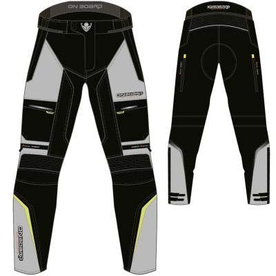 Pmcrugby-a2 - motorbroek cruise KLEUR GRIS/NEGRO/AMARILLO GROOTTE 46