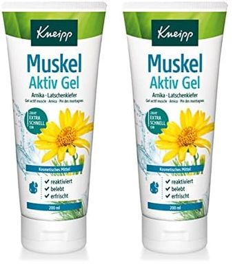 Kneipp Muskel Active Gel con arnica e pino mugo, 200 ml (confezione da 2)