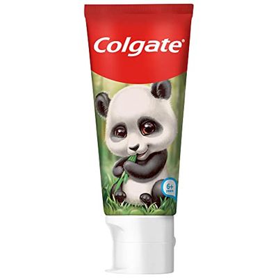 COLGATE - Dentifrice pour Enfant Colgate Kids Animaux - Goût Orange Mangue - Dentifrice au Fluor - À partir de 6 ans et Plus - Tube de 50 ml - Visuel d'animaux aléatoire