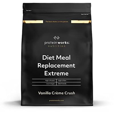 THE PROTEIN WORKS - Substitut De Repas Diététique Extrême | Repas complet 200 calories | Perte de poids | Healthy diet | 16 Servings | Crème Vanillée | 1kg