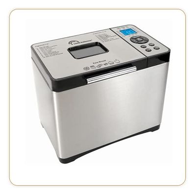 LITTLE BALANCE 8398 Easy Bread, panificadora, baquetas, 19 programas, sin gluten, inicio diferido, 650 W, todo acero inoxidable