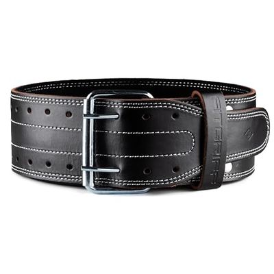Fitgriff® Weightlifting Belt for Men and Women - Professional Lever Belt - Weight Lifting, Powerlifting, Gym, Workout, Training (Black, M)