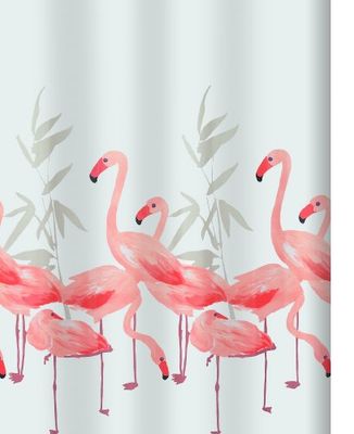 Spirella Rideau de Douche Polyester Flamingo 180x200cm Saumon