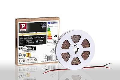 Paulmann 78456 Strip PRO Gold P150 COB 965 5m 68W 1400lm/m 528LEDs/m 6500K Striscia LED, Bianco