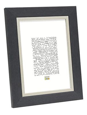 Deknudt Cadres Photo, Résine, Gris, 20 x30 cm