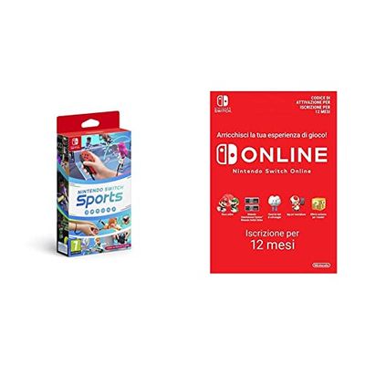 Nintendo Switch Sports (Nintendo Switch) + 12 mesi Switch Online Membri (Codice download)