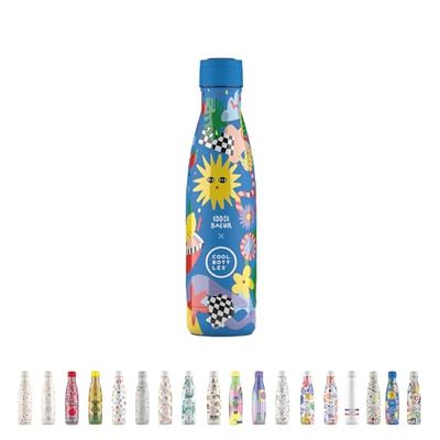 Cool Bottles - Stainless Steel Water Bottle, Thermal Bottle - 500ml, Cold 36 Hours and Hot Drinks 18 Hours, Finish with 3D Printing, BPA Free