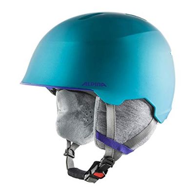 ALPINA Unisexe - Enfants, MAROI JR Casque de Ski, Turquoise Matt, 51-54 cm