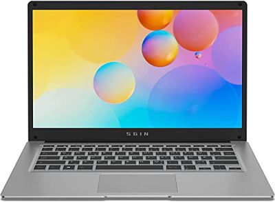 SGIN 14.1 calowy laptop 4GB DDR4 128GB eMMC Laptop Windows 10 Home Saiyan N4020 CPU 2.4G / 5.0g WiFi Bluetooth 4.2, USB 3.0, USB 2.0 Wsparcie 1T rozszerzenie
