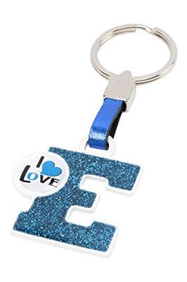 BCCorona Porte-CLÉS Lettre E Bleu