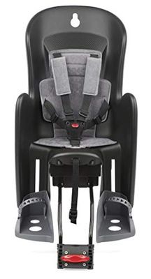 Polisport Cadeira de bicicleta infantil Bilby RS para crianças, cor preta