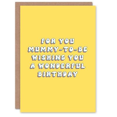 Artery8 Birthday Card For Mummy To Be For Mum Mam Mother Mummy Greeting Card