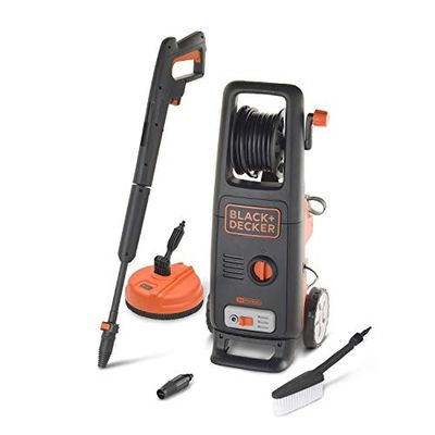 BLACK+DECKER Hidrolimpiadora de Alta Presión BXPW1800XE con Patio Cleaner y Cepillo Fijo (1.800 W, 135 bar, 440 l/h)