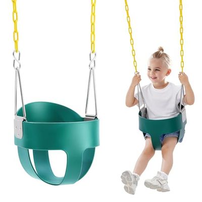 VEVOR Niños, Color Verde Amarillo (Columpio para Niños32 x 34 x 29,5 cm)