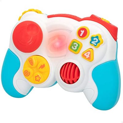 COLORBABY Play - Juguete musical bebé, Juguetes primera infancia, mando juguete, idioma española e ingles, +12 meses (46744)