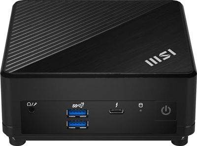 MSI Cubi 5 12M Intel Core i5 1235U Desktop PC, NUC, SFF, Mini Computer, HTPC, (8GB RAM, 512GB SSD, Windows 11 PRO), IRIS XE Graphics/ThunderBolt 4/Type C/HDMI/DisplayPort/Dual LAN/WiFi 6E/BT 5.3/VESA