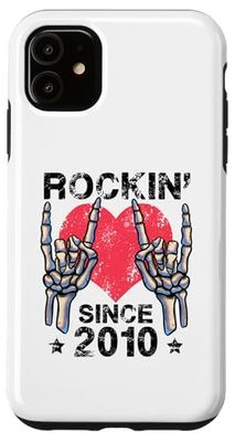 Custodia per iPhone 11 Rockin Since 2010 Rock&Roll Compleanno Retro Rock And Roll