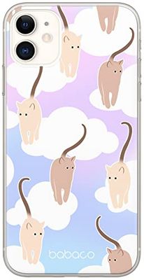 ERT GROUP mobiltelefonfodral för Iphone 11 originalt och officiellt licensierat Babaco mönster Cats 015 optimalt anpassad till formen på mobiltelefonen, fodral tillverkad av TPU-plast