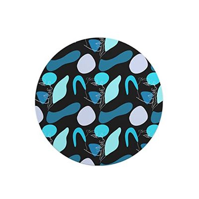 Questo Casa, Round Digital Printed Mouse Pad, Non-Slip Base, for Office and Home, Diameter:22cm
