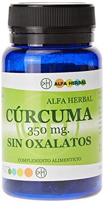 Alfa herbal Curcuma sin oxalatos 350 60cap. 1 Unidad 300 g
