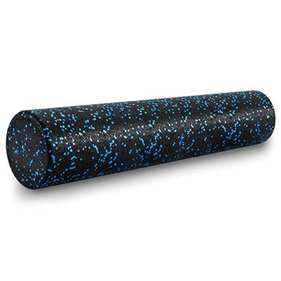 ProsourceFit ps-2063-sfr-blue-36 High Density Speckled Foam Roller, Unisex-Adult, Black/Blue, 36-Inch x 6-Inch