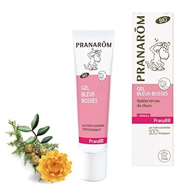 Pranarôm | Pranabb Gel Azul y Bosses | Calma al bebé en caso de golpes | aceites esenciales biológicos | 15 ml