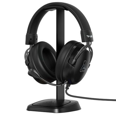 The G-Lab K-Stand Néon – Support Casque Gamer Universel pour Bureau | Porte Casque Gamer Stable avec Base Antidérapante | Accessoires Gaming et Cadeau Gaming : Idéal pour la durabilité du matériel.