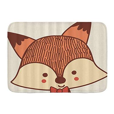 Minalo Antislip Badmat Anime Leuke Fox Custom Badkamermat 75 x 45 cm