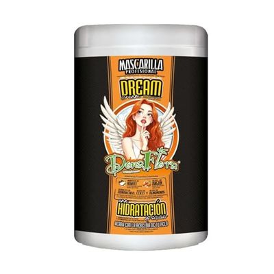 Dona Flora - Masque Capillaire Dream Cream - 1000ml - Hydratation Intense et Réparation Profonde - Cheveux Secs, Rêches ou Abîmés