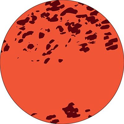 Bonateks, Ronde digitaal bedrukte muismat, antislip onderkant, voor kantoor en thuis, diameter: 22 cm