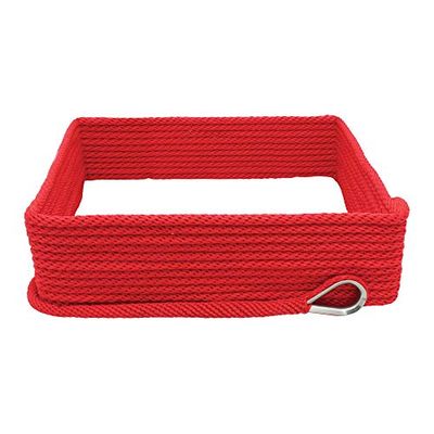 Extreme Max Ligne d'ancrage MFP tressée BoatTector 3006.2651 avec cosse, 0,95 cm x 300,3 m, Rouge