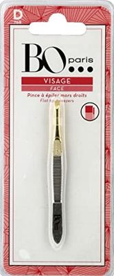 BO PARIS Pinza per depilazione con morso Dritto Dorato D, Acciaio Inossidabile, Unico, Taglia Unica