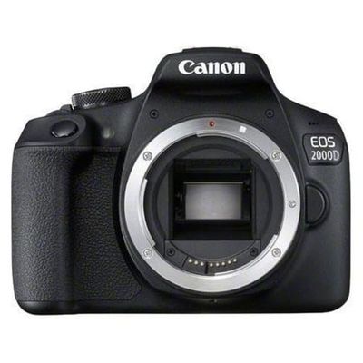 Canon EOS 2000D body (APS-C 24,1 Mp, fino a 3fps, schermo 3 pollici, video FHD)