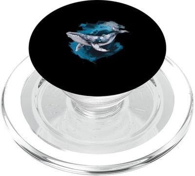 Ballena mágica en colores de agua PopSockets PopGrip para MagSafe