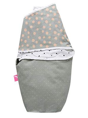 Motherhood Couverture d'Emmaillotage 100% Coton Naturel Éclaboussure d'abricot