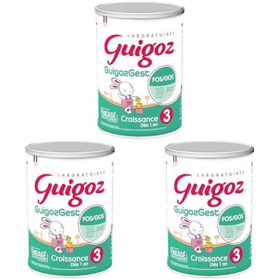 GUIGOZ GUIGOZGest 3 Lait de croissance en poudre de 1 à 3 ans - Boîte de 800g (Lot de 3)