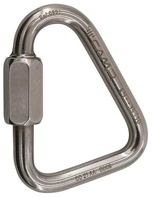 CAMP Unisex Delta Quick Link rostfritt 8 mm – polerad karbinhake, 8 mm